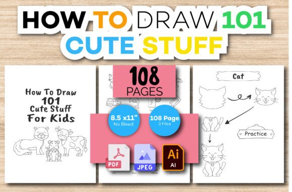 Download How to Draw 101 Cute Stuff for Kids - Draw Collection