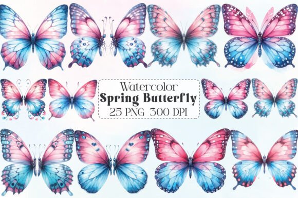 Download Colorful Spring Butterfly Clipart - Premium Resources