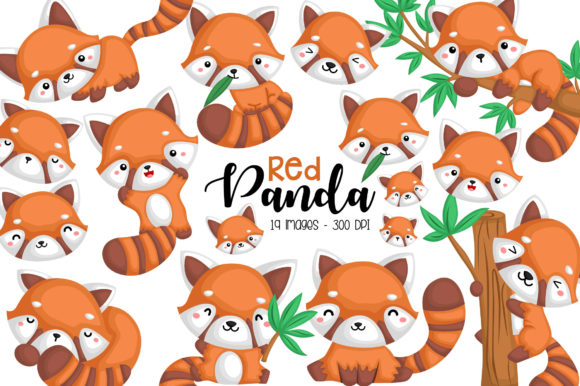 Download Red Panda Clipart - Cute Animal Clip Art - Cute animal clip art Collection