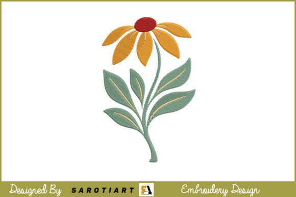 Download Single Flower Embroidery Design - Single flower Collection