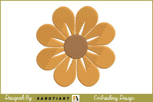 Download Single Flower Design Embroidery T-shirt - Single flower Collection
